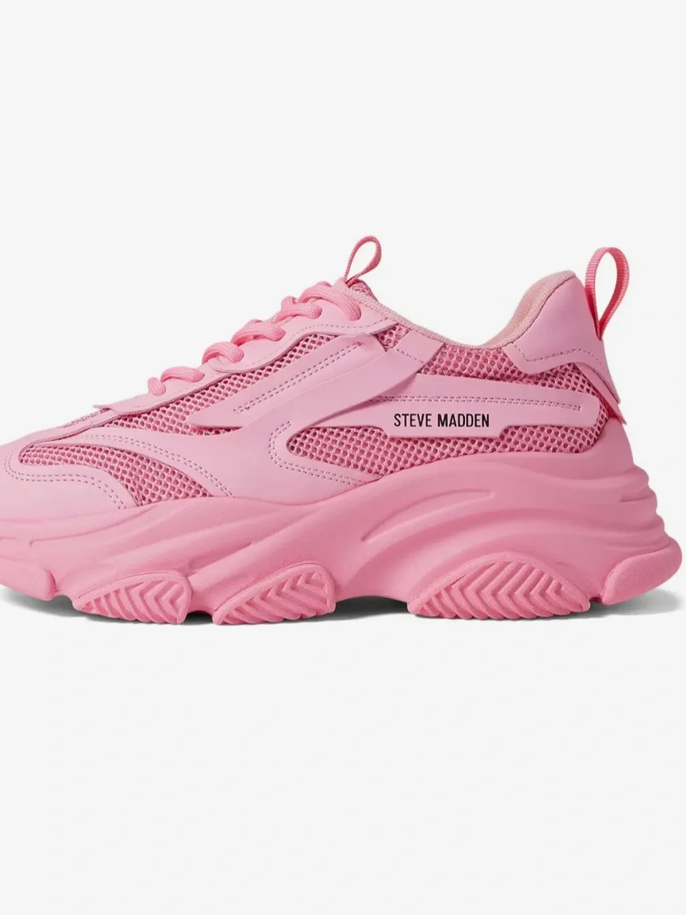 Steve Madden possession hot pink chunky trendy sneakers size 7.5 new